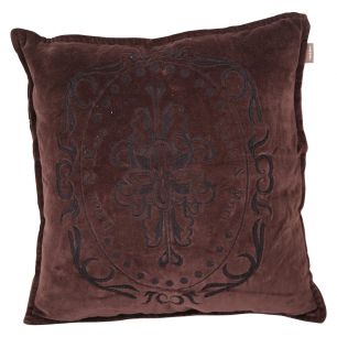 Cushion Velvet chic 50x50 dark brown