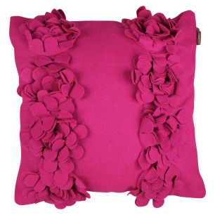 Cushion Bright flowers 40x40 fuchsia