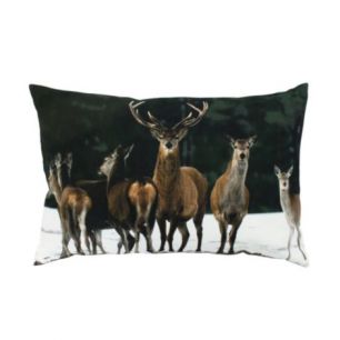 grande coussin toile troupeau deer 40x60cm