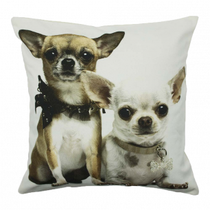 canvas cushion 2 chihuahuas 50x50cm*