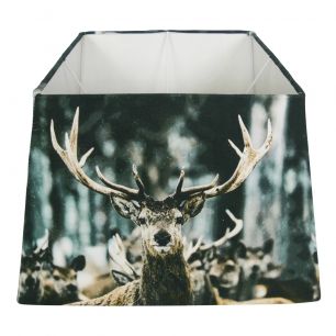 lampenschirm winter hirsch 37cm