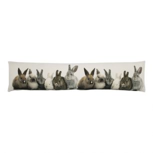 toile boudin de porte lapin brun 20x90cm