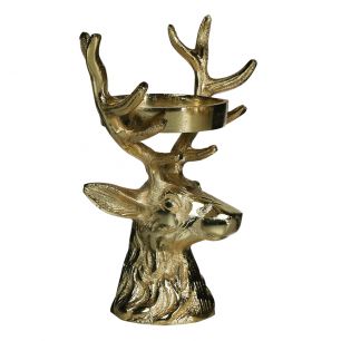 candlestick deer champagne gold