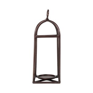 Lantern with handle antique copper 67x23x23cm