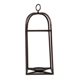 Lantern with handle antique copper 80x28x28cm
