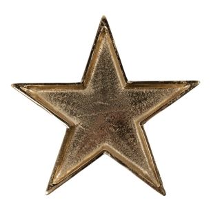 Serving Plate star gold 23x23x3cm