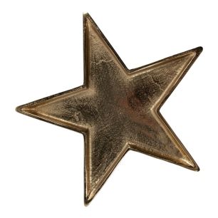Serving Plate star gold 26x26x3cm