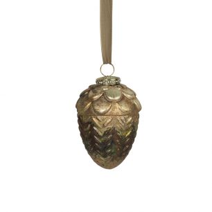 decoration acorn antique green 11cm