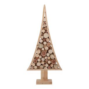 Decoration Christmas tree on stand 2D 100x43x3,5cm