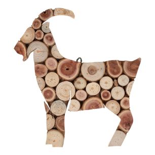  Wall Decoration goat 32x35x2.2cm