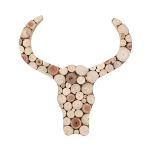  Wall Decoration bull’s head 50x55x4cm