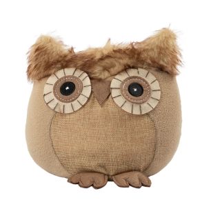 Door Stopper owl beige h23 cm