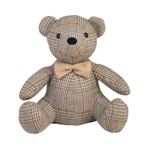 Door Stopper bear check 31x15x23cm