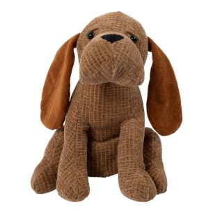 Door Stopper dog quilted brown