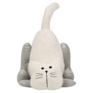 door stopper cat tail ecru