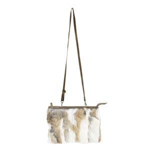 crossbody bag rabbit white gold (oryctolagus cuniculus)*