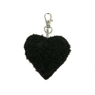 key chain sheep black heart 5cm (ovis aries)