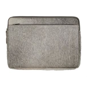 housse pour ordinateur portable gris 15 pouces 28,5x39cm (bos taurus taurus)