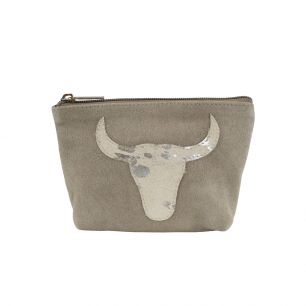 sac de maquillage taureau beige 15cm*