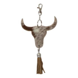 key chain bull head brown 10cm (bos taurus taurus)