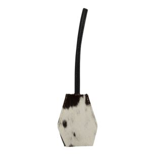 Key holder leather black white (Bos taurus)