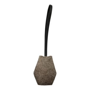 Porte-clés en cuir gris (Bos taurus)