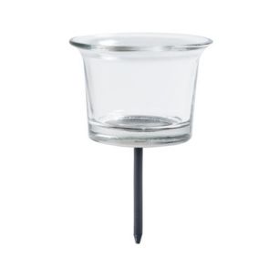 Tealightholder 'joy' h4,5 cm on pin h5 cm