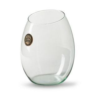 Eco vase 'slanted' h20 d14 cm