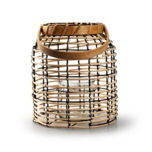 Lantern 'north' natural h26.5 d23/td16 cm