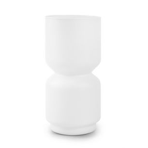 Vase 'funny x' matt white h25 d12 cm