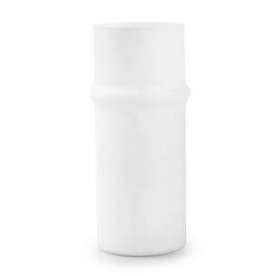 Vase 'funny y' matt white h25 d11 cm