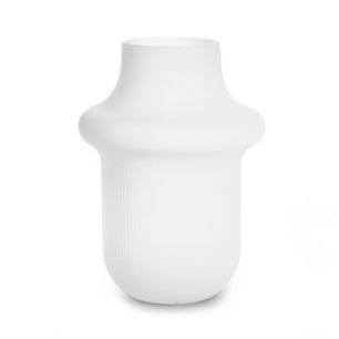 Vase 'philou' white matt h20 d15 cm