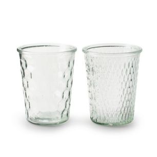 Conical vase 2-ass. 'R&B' h13 d10 cm