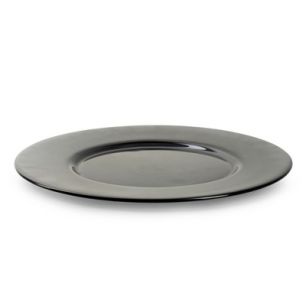 Plate 'verena' black h2 d32 cm