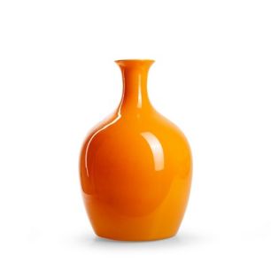 Eco Flasche 'Tinkles' orange glänzend h35 d23 cm