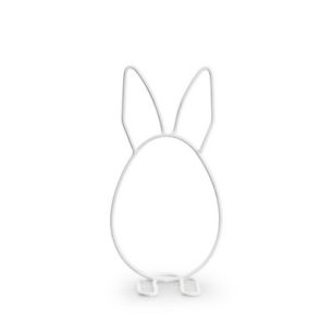 Osterhase 'Peter' weiß h15 d8 cm