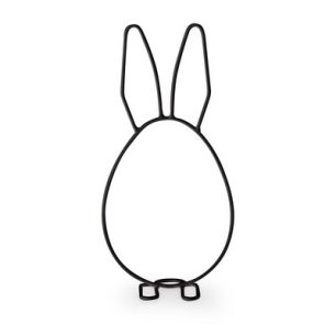 Osterhase 'Peter' schwarz h20 d10 cm