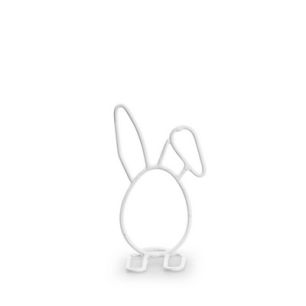 Osterhase 'Benjamin' weiß h10 d5 cm