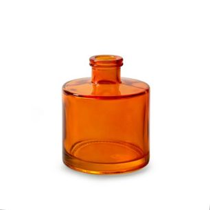 Bottle 'inky' orange h10 d7 cm