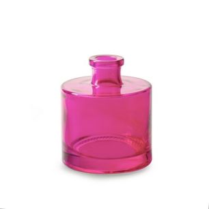 Bottle 'inky' fuchsia h10 d7 cm