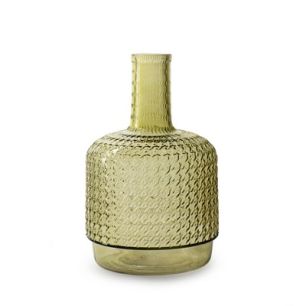 Bottle 'sari' green h27 d14.5 cm