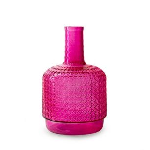 Bottle 'sari' fuchsia h27 d14.5 cm