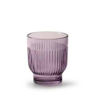 Tealightholder 'dex' lilac h8.5 d7.5 cm