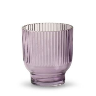 Tealightholder 'dex' lilac h10 d9 cm