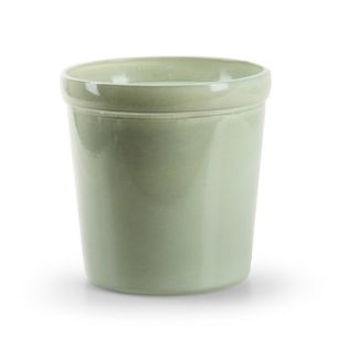 Glaspot 'pottz' mint groen glans h12,5 d12,5 cm