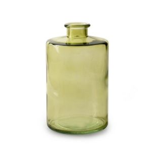 Bottle 'inky' green h15 d9 cm