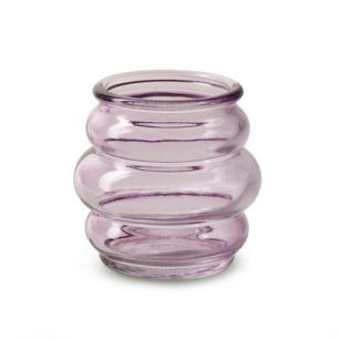 Tealightholder 'silas' lilac h8 d8 cm