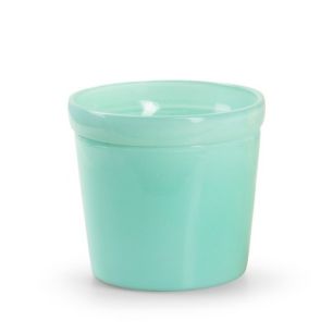 Glaspot 'pottz' mint green shiny h10,5 d11,5 cm