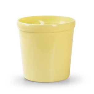 Glaspot 'pottz' yellow shiny h12,5 d12,5 cm