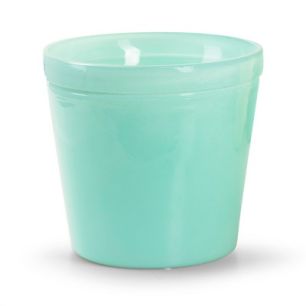 Glaspot 'pottz' mint green shiny h13,5 d14,5 cm
